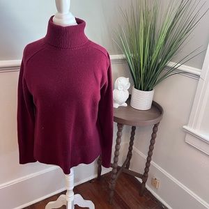 Cranberry 100% Cashmere J Crew Sweater